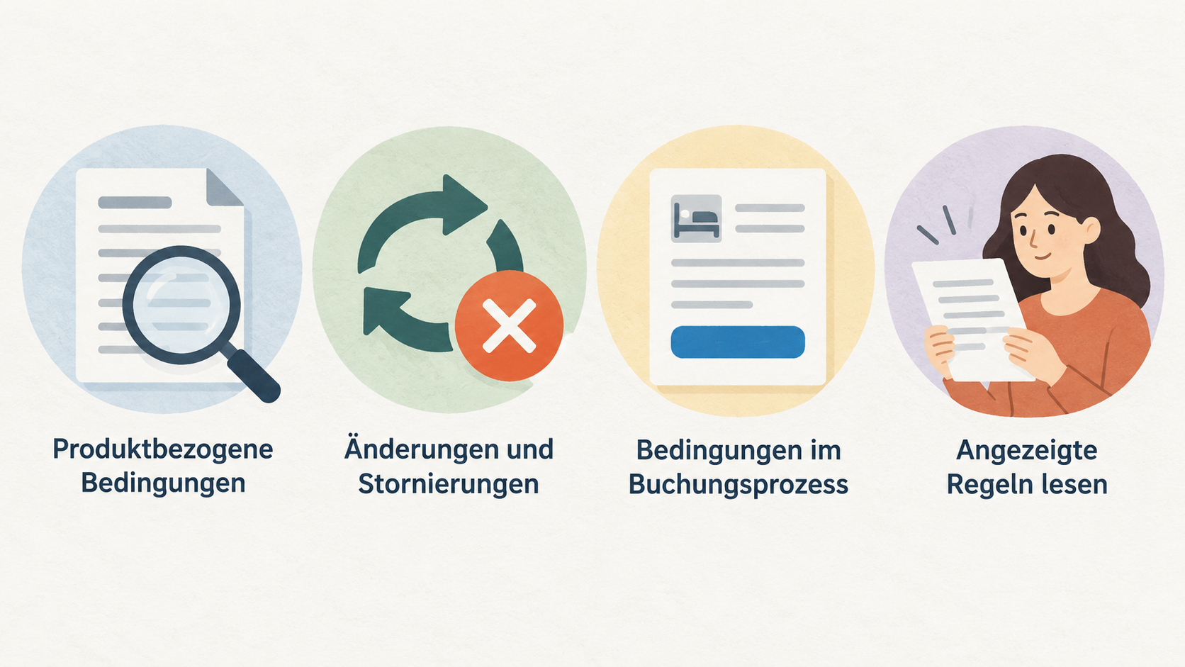 Show the section’s stated three-step pre-booking check as one numbered checklist.
